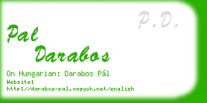 pal darabos business card