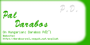 pal darabos business card